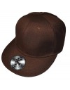 Underground Kulture Plain Brown Fitted Cap 7 3/4"